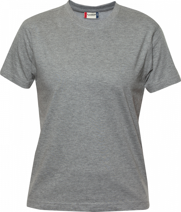 Clique - Premium-T Dame - Grey melange