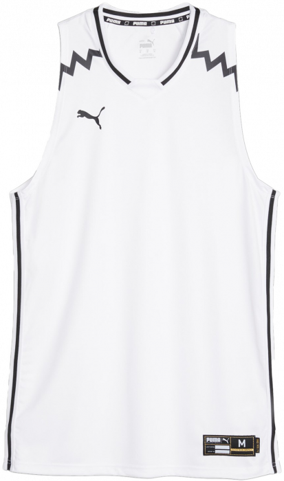 Puma - Hoops Team Basketball Jersey - Blanc & noir