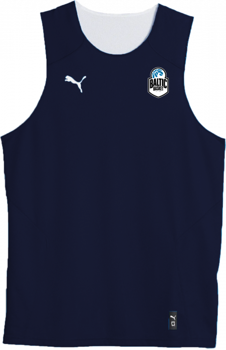 Puma - Baltic Basket Reversible T-Shirt - Marino & blanco